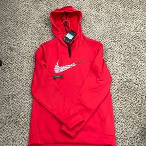Red Nike Scuba Hoodie Medium